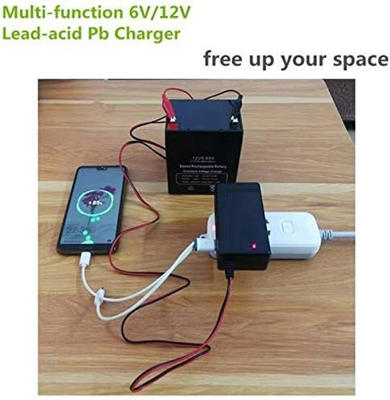 6V/12V Lead Acid Battery Charger for Ride on Toys 12V/6V Kids Ride on Car SLA Charger for 6V/12V Pb Battery Baby Electric Battery SUV Kid Toy Car Motorcycle,12V Power Wheels Charger