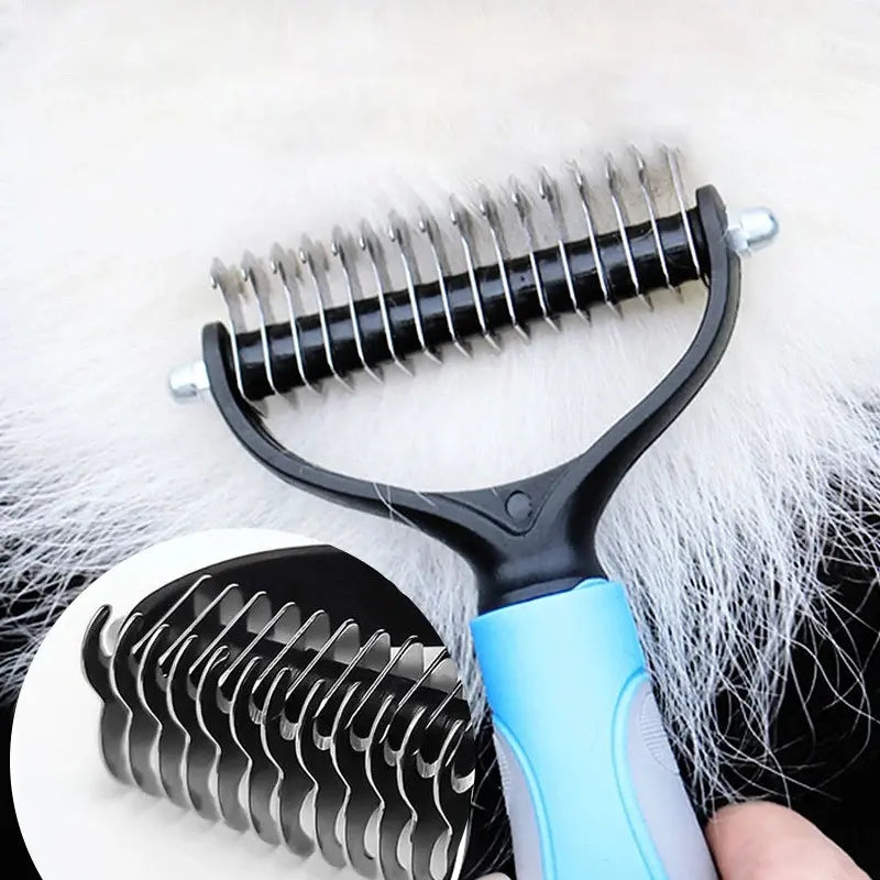 Pet Grooming Shedding Tool - Cat Hair Removal Comb and Brush