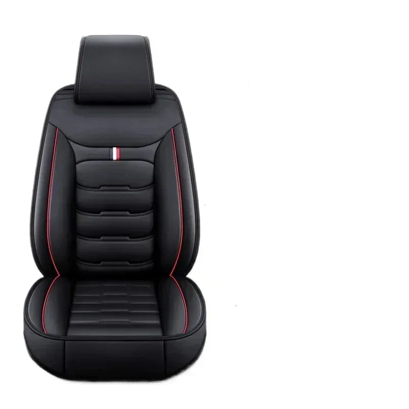 PU Leather Auto Seat Covers for Front Split Bench - Universal Fit for Cars and SUVs - All-Season Protection