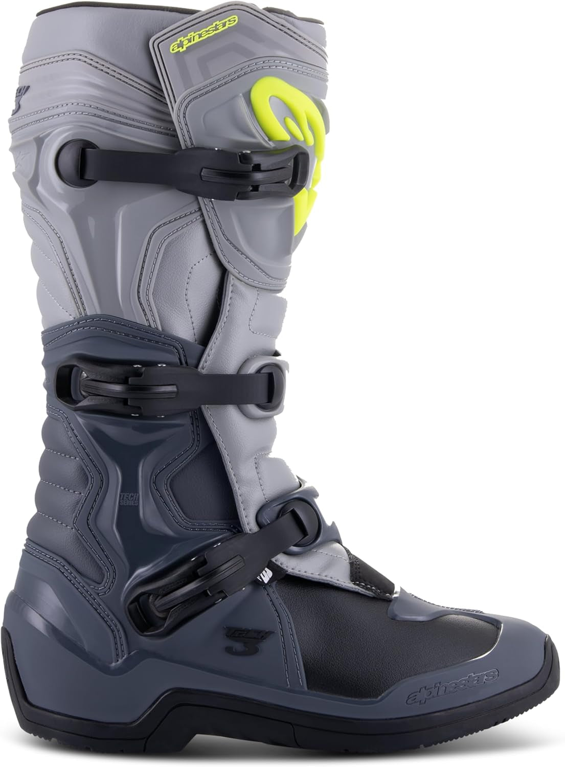 Alpinestars Tech 3 Motocross Boots, Durable & Lightweight, Ce-Certified for Off-Road Powersports, 11, Black