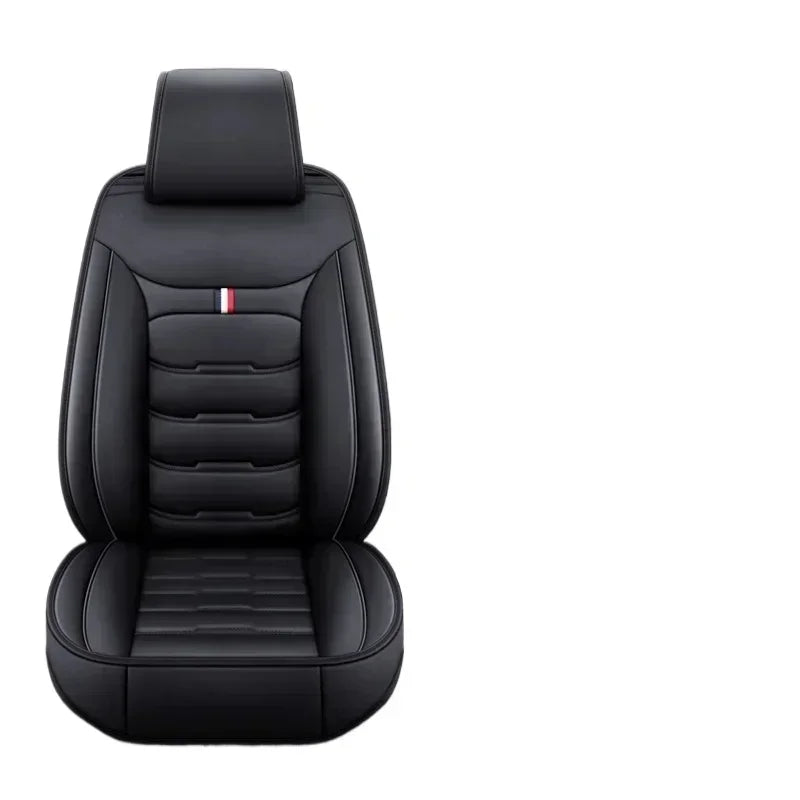 PU Leather Auto Seat Covers for Front Split Bench - Universal Fit for Cars and SUVs - All-Season Protection