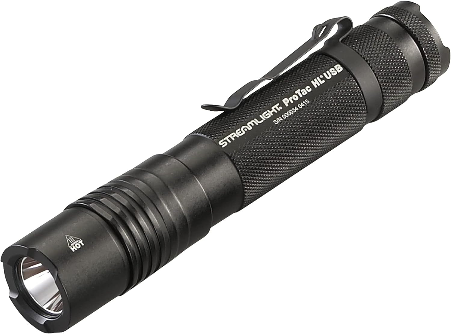 Streamlight Protac HL USB 1000-Lumen Tactical Flashlight - Rechargeable, Multi-Fuel, Includes USB Cable & Holster - Black