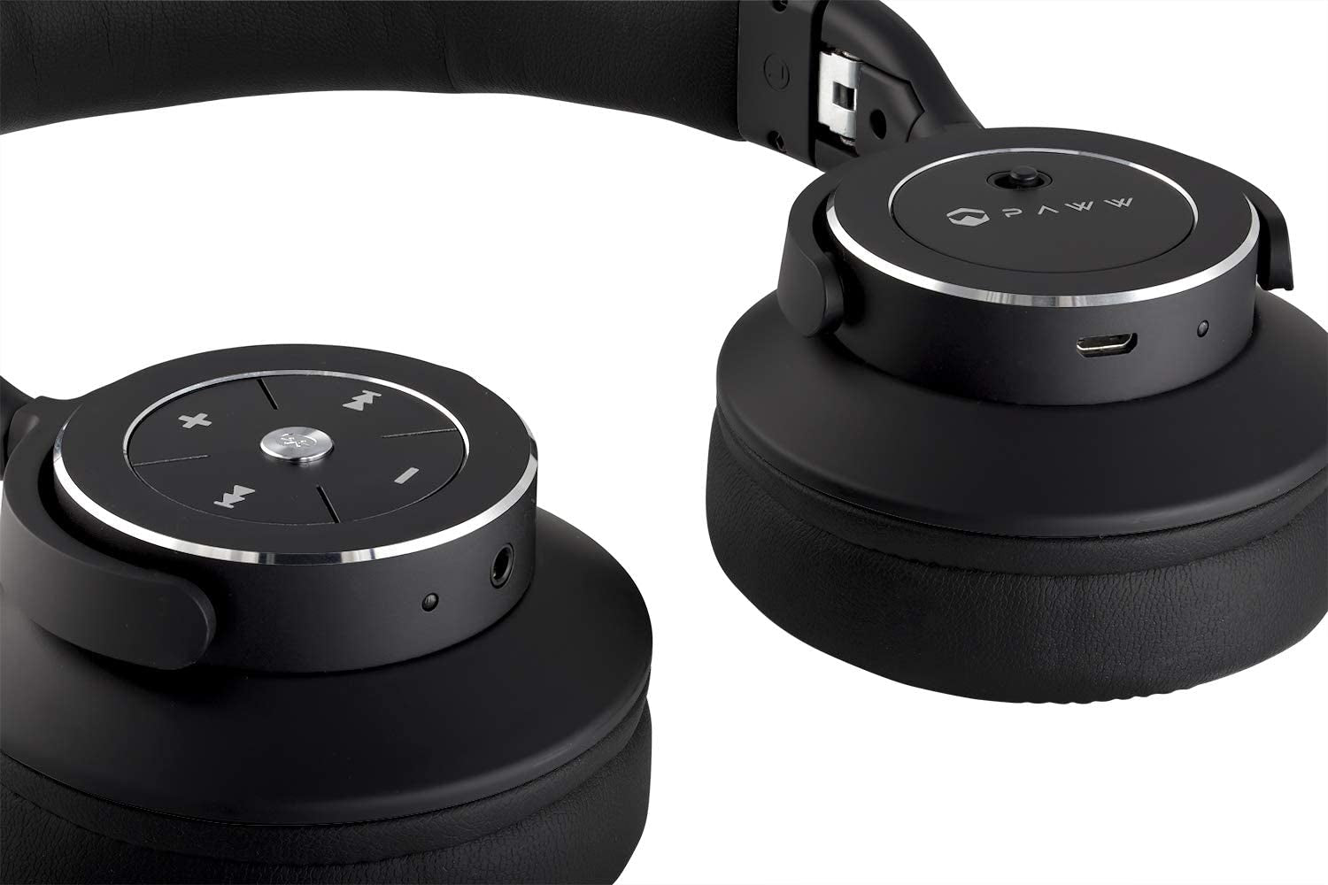 Paww Wavesound 3 Bluetooth 5.0 Headphones Active Noise Cancelling / 16-Hour Battery Life with Precision-Engineered Sound / Foldable Travel & Over-Ear Headphones (Black)
