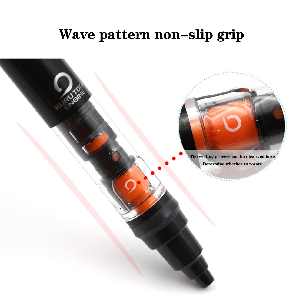 UNI KURUTOGA Mechanical Pencil M5-452 Creative Writing Continuous Sketch 0.5Mm Lead Automatic Rotating Mechanical Pencil