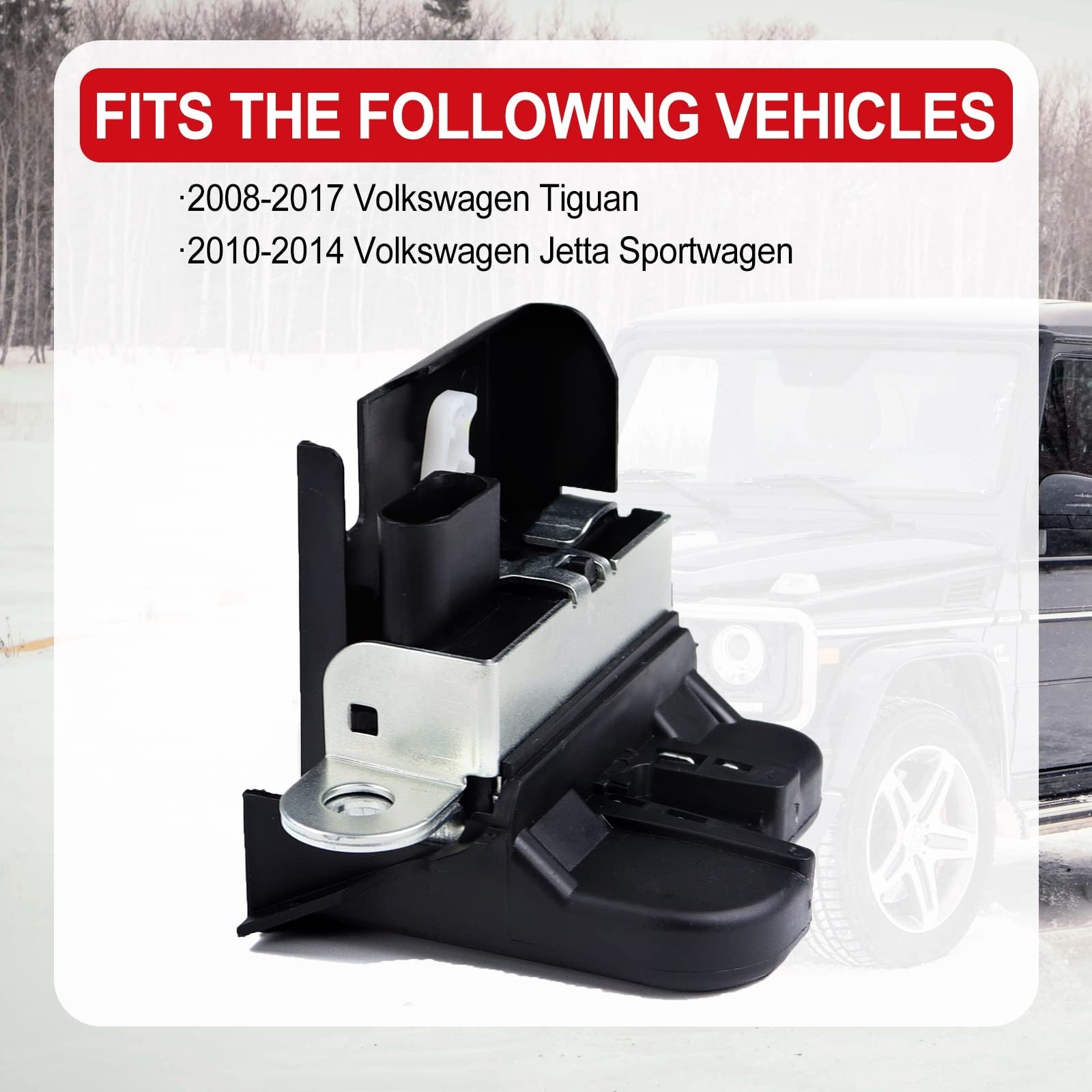 Trunk Latch Tailgate Lock for Volkswagen Jetta Sportwagen (2010-2014) and Tiguan (2008-2017)