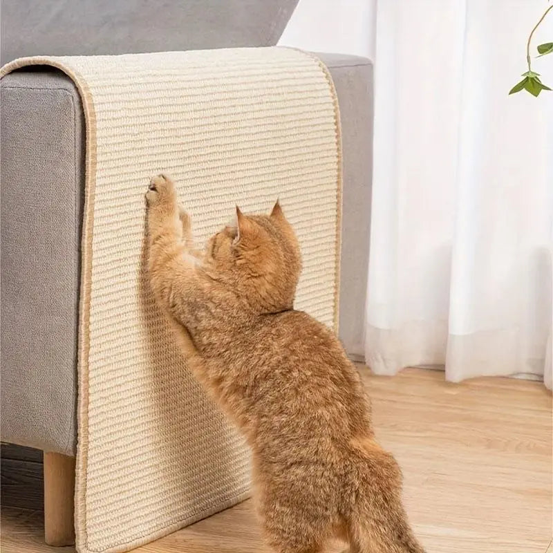Premium Durable Cat Scratching Pad - Natural Rope Scratcher for Cats and Dogs, Versatile Pet Furniture and Supplies, Ideal Valentine's Day Gift and Cat Toy