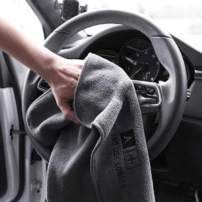 5/1PC High-End Microfiber Car Washing Towel Auto Cleaning Drying Cloth Hemming Car Care Detailing Cloth Water Absorption Car Rag