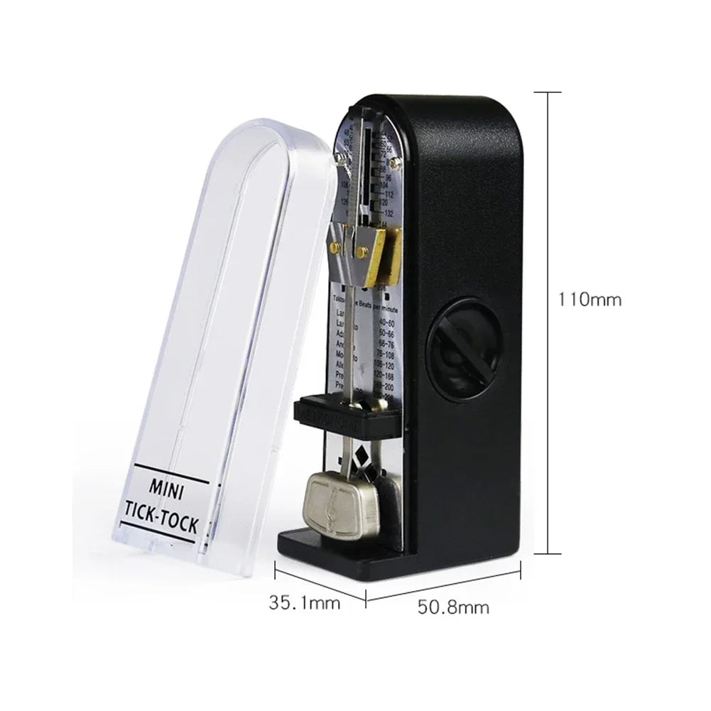 New Universal Mechanical Metronome Portable Mini Metronome for Piano Guitar Violinukulele Bell Ring Rhythm Pendulum Metronome