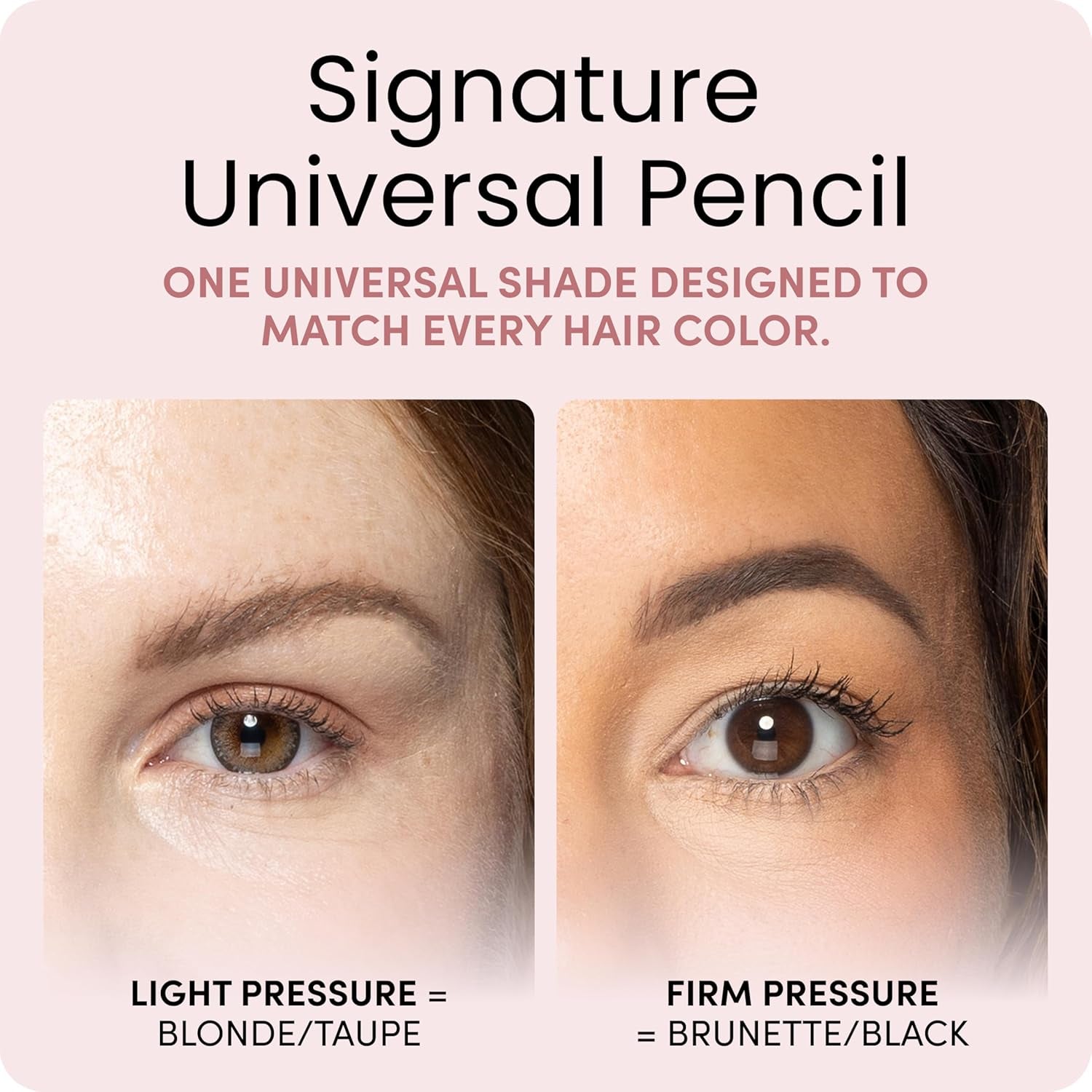 Billion Dollar Brows Universal Eyebrow Pencil – Dual-Ended Design with Precision Tip & Spoolie, Matte Finish, Waterproof, Easy to Use, Vegan & Cruelty-Free for Perfectly Defined Brows