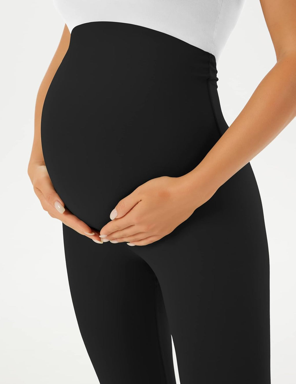 BONVIGOR Women'S Maternity Leggings over the Belly Pregnancy Workout Leggings Full Length Pregnant Active Wear Yoga Pants