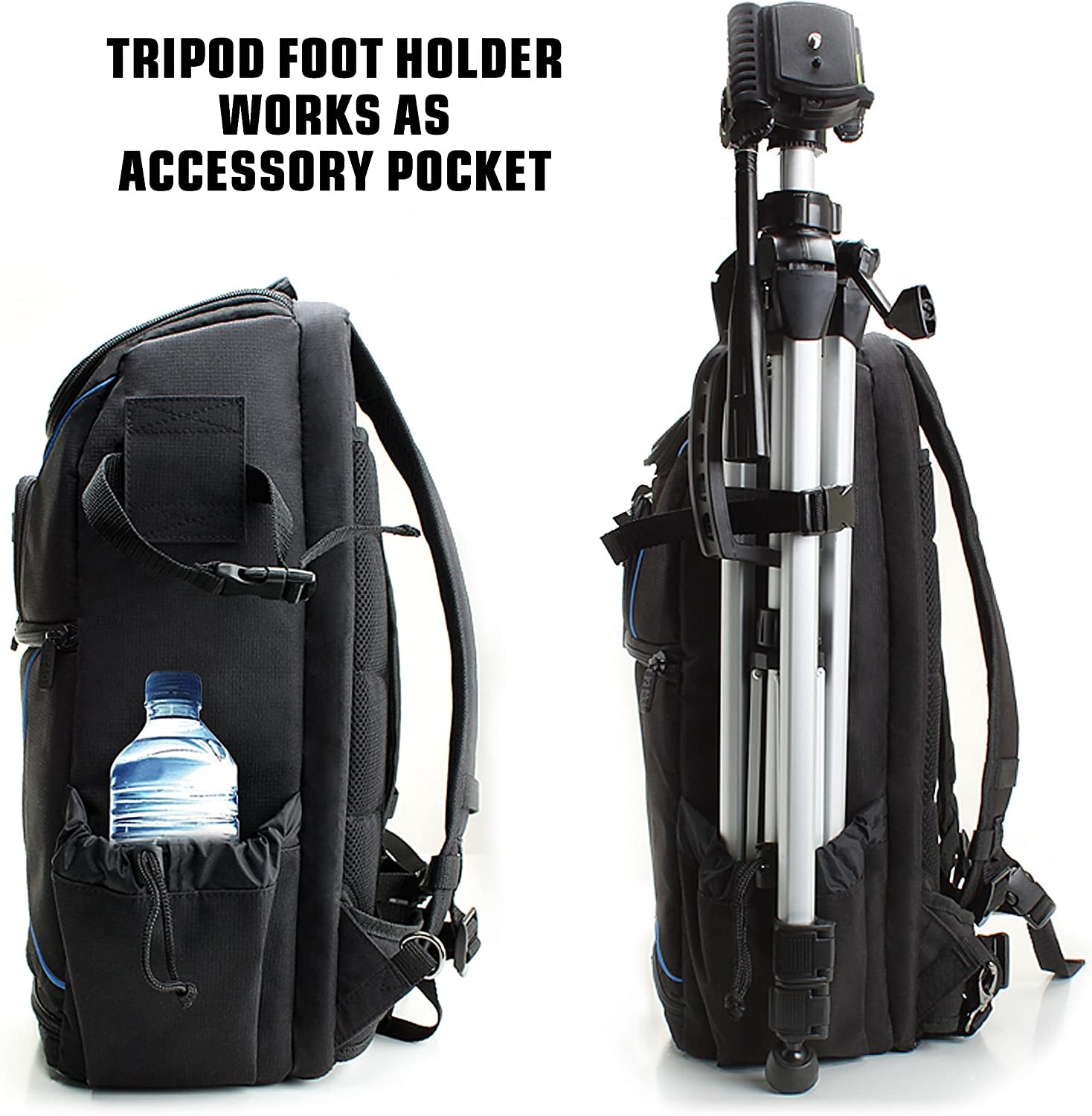 USA Gear Camera Backpack for Photographers Dslr/Slr/Mirrorless Camera Bag with Laptop Slot, Rain Cover, Tripod Holder