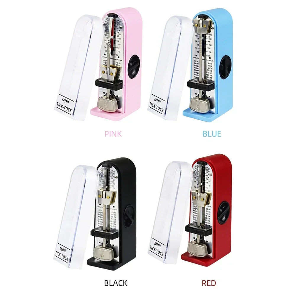 New Universal Mechanical Metronome Portable Mini Metronome for Piano Guitar Violinukulele Bell Ring Rhythm Pendulum Metronome