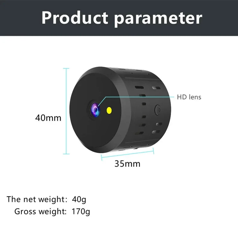 1080P HD Mini Wifi Camera Night Vision Smart Home Wireless Ip Camaras Security Surveillance Remote Monitoring Camcorder Cam