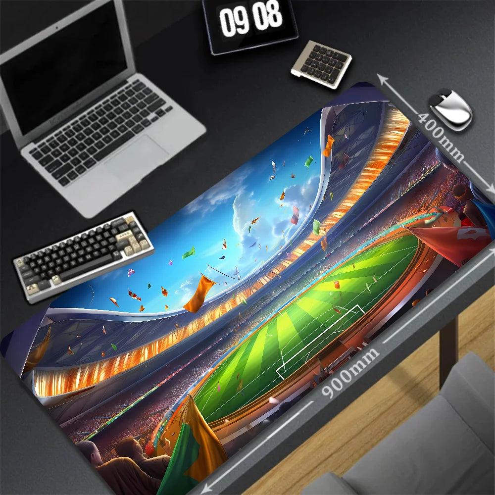 Large Anime Football Cartoon Mouse Pad - Custom Non-Slip Desk Mat for PC Gaming and Keyboard Use