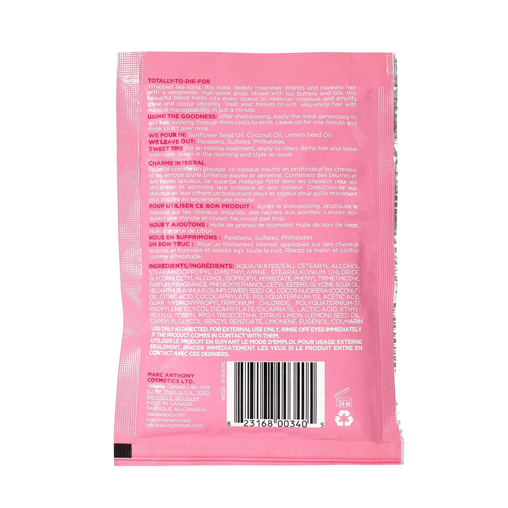 Cake Beauty One Minute High Shine Hair Mask - Instant Gloss & Nourishment, 1.76 oz