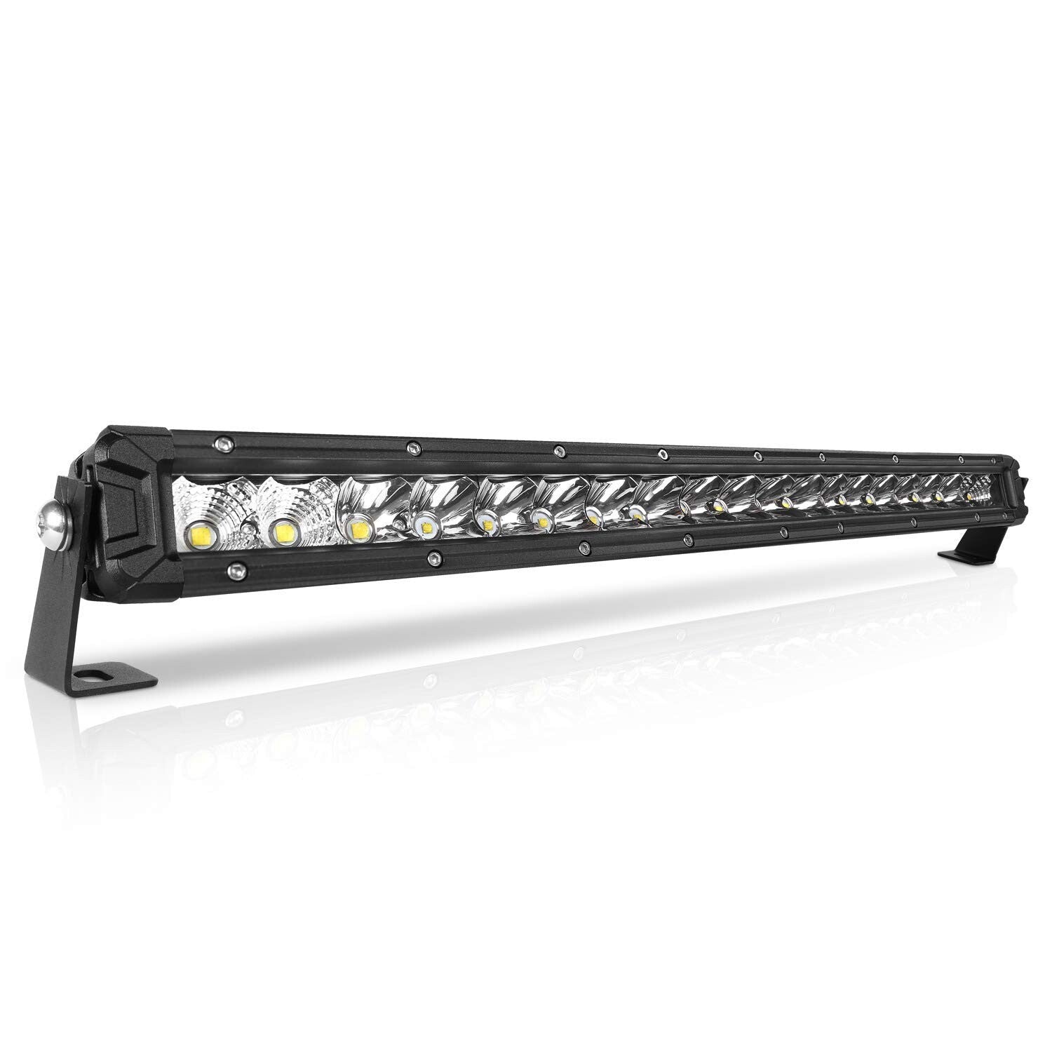 22-Inch LED Light Bar - Single Row Flood and Spot Beam Combo, 20,000 Lumens for Off-Road Use