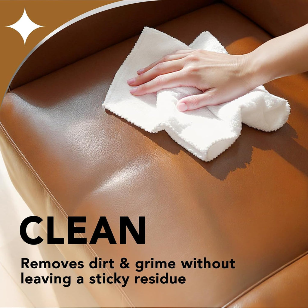 Weiman Leather Cleaner & Conditioner - Ultimate Care for All Leather Surfaces, 6 Pack, 22 FL Oz - Cleans, Restores & Protects with UV Defense
