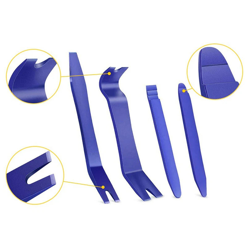 5Pc/Set Auto Door Clip Panel Radio Trim Removal Tool Kits Plastic Car Dismantlers Interior Seesaw Conversion Repairing Car Tools