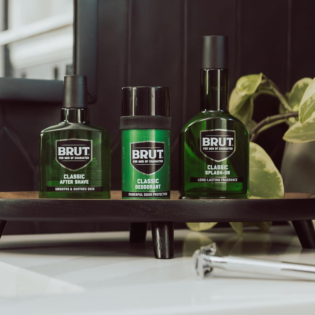 Brut Splash-On Original Fragrance - Bold & Masculine Cologne for Men - Long-Lasting Scent with Spicy Woods, Floral, and Citrus Notes - 7 Oz