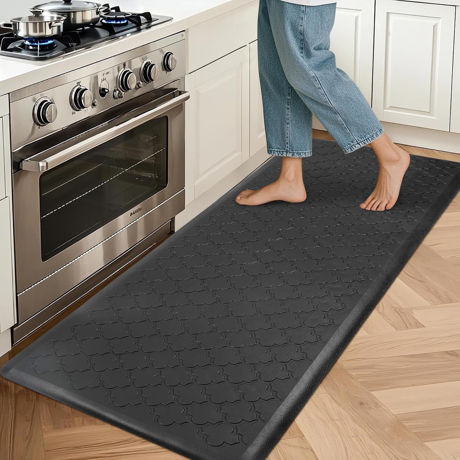 Kitchen Mat Cushioned anti Fatigue Kitchen Floor Mat Runner 20"X60" Non Slip Kitchen Mats for Floor Waterproof Kitchen Rugs and Mats Comfort Mat for Standing Desk,Sink,Laundry