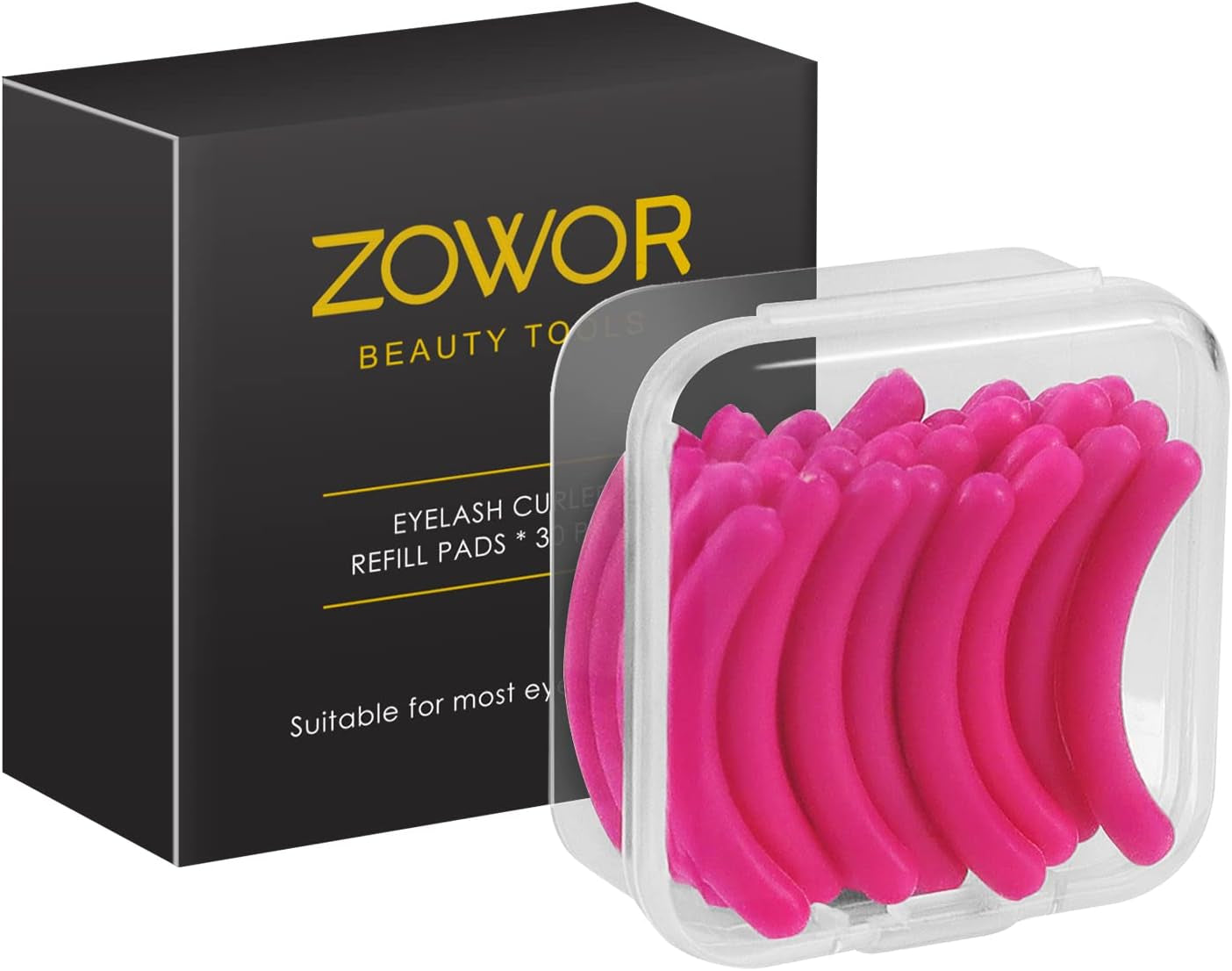 Ultimate Eyelash Curler Set - Includes Comb, Brush & 5 Silicone Refill Pads for All Eye Shapes - Long-Lasting Natural Curls - Perfect Makeup Gift for Women (Blue)