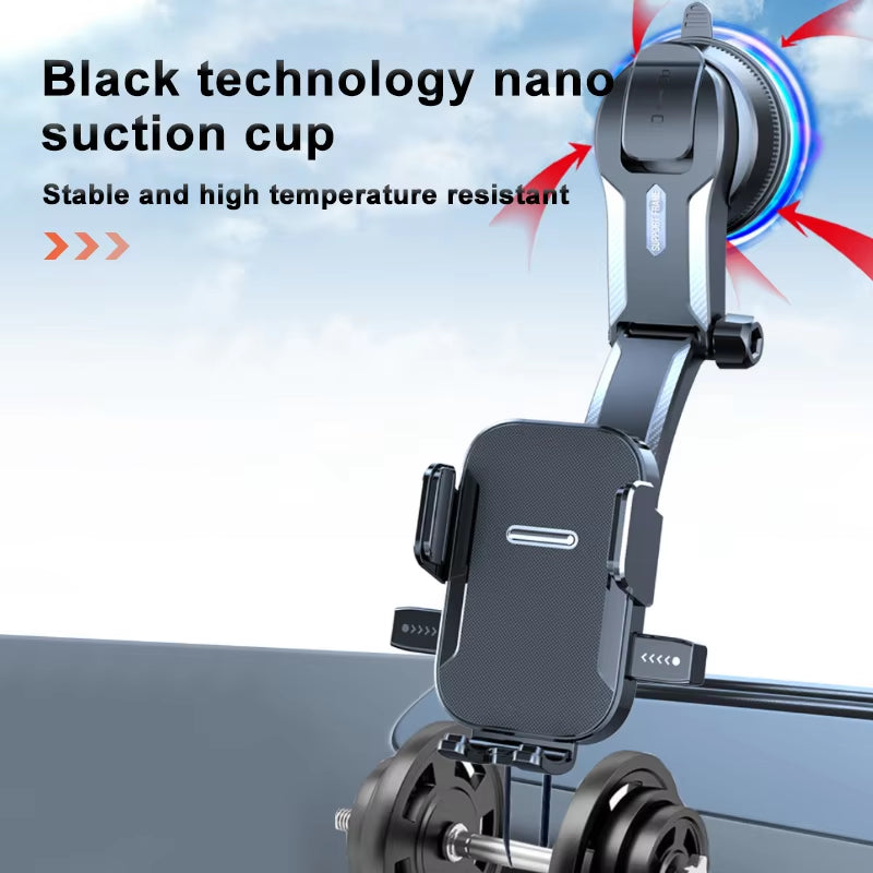 SEAMETAL Car Dashboard Phone Bracket Universal Auto Cellphone Stand for GPS Navigation Universal Desk Windshield Hanging Holder