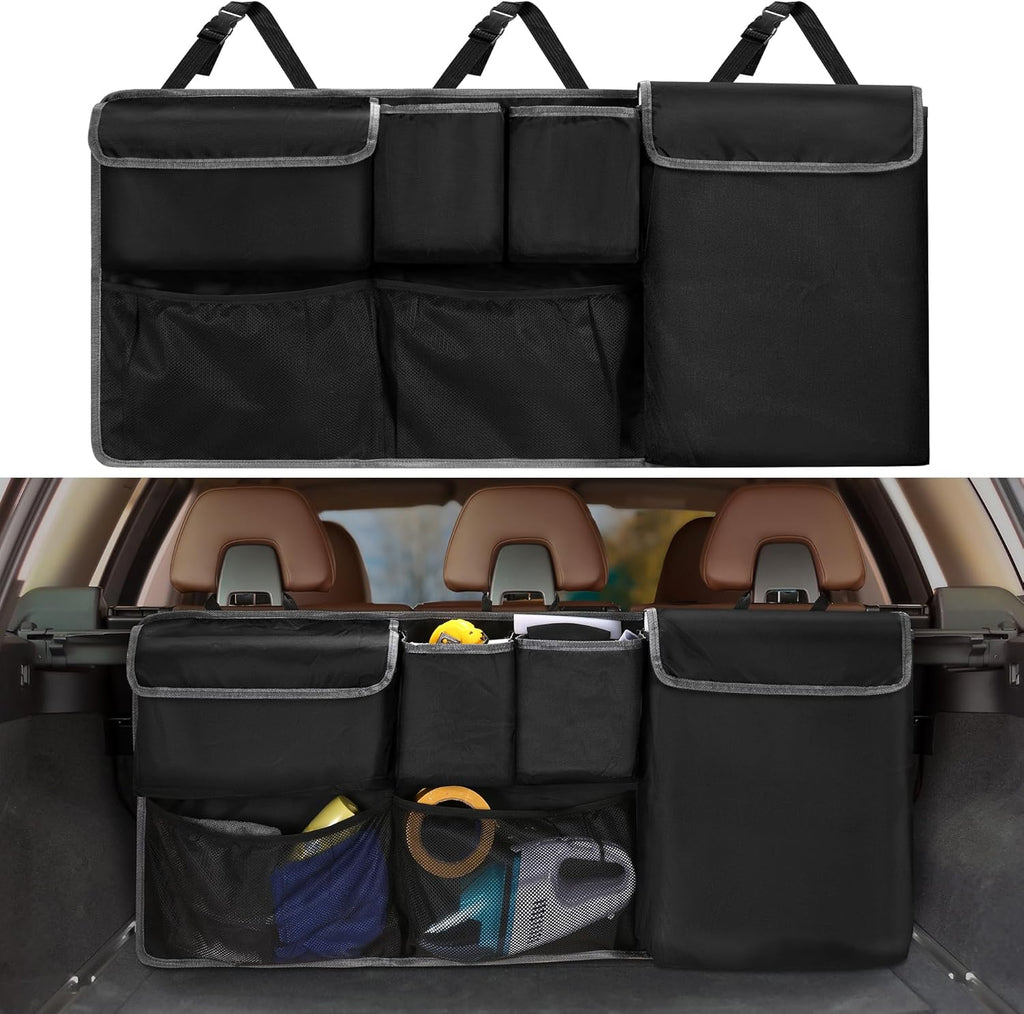 Ultimate Jeep Trunk Organizer & Backseat Hanging Bag - Fits Wrangler, Grand Cherokee, Renegade, Cherokee, Compass & More (2000-2026)