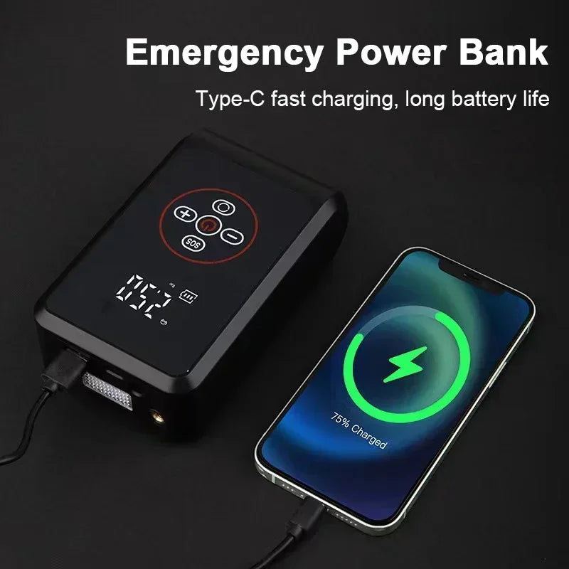 EAFC Air Compressor Air Pump Car Portable Tyre Inflator Wireless/Wired Pump 150PSI Air Compressor for Car Motorcycles Bike
