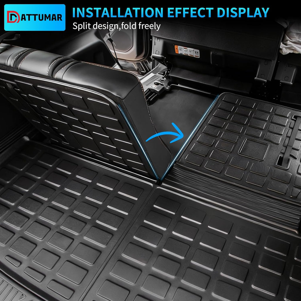 All-Weather Floor Mats & Cargo Liner for 2020-2026 Ford Explorer 6-Seater - Includes Upgraded Trunk Mat & Backrest Mat - Perfect 2025 Explorer Accessories