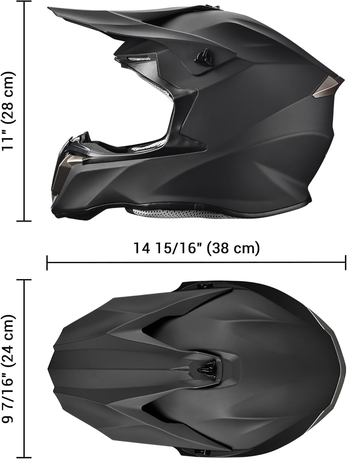 AHR Adult Offroad Dirt Bike Helmet Motocross ATV Dirtbike Outdoor BMX MX Full Face Motorcycle Helmet DOT Approved