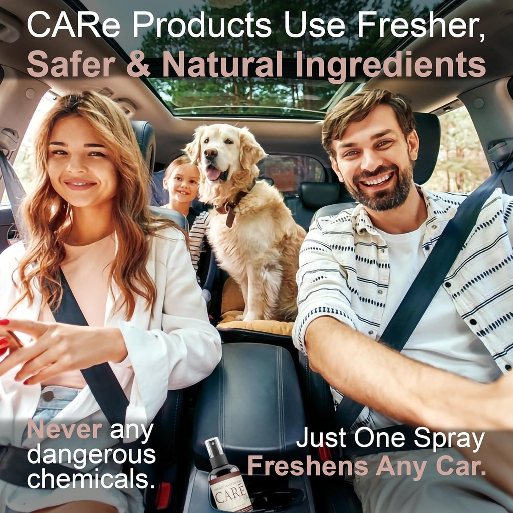 Care Scents Luxury Car Freshener, Long-Lasting Car Scent Spray, 2-Pack Car Scents Air Freshener, Car Fragrance to Freshen up Car, Smoked Sandalwood, 4 Fl Oz