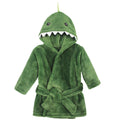 Hudson Baby Infant Unisex Plush Animal Face robe, Dinosaur, 0-9 Months