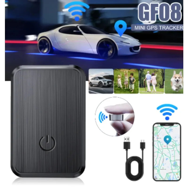Mini GF-08 Magnetic GPS Car Tracker Real-Time Tracking Anti-Theft SIM Card Message Locator GPS Tracker Anti-Lost Locator