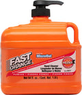 Fast Orange Heavy Duty Hand Cleaner - Pumice Lotion with Natural Citrus Scent, 64 Fl Oz Waterless Grease Fighter for Mechanics