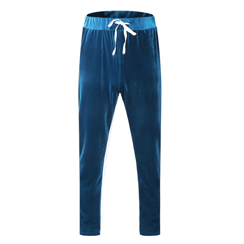 Velour Tracksuit Mens,2023 Men'S Velour Tracksuit 2 Pieces Winter Warm Full Zip up Jacket Sweatpants Fitness Sportswear Sweatsuit Jogger Sets