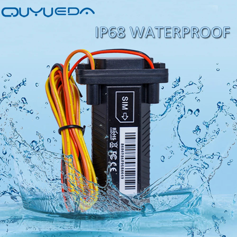 Waterproof Mini 4G Car GPS Tracker with One Year Sim Card Anti-Theft Motorcycle Tracking Device Geo-Fence Vehicle Locator Fleet