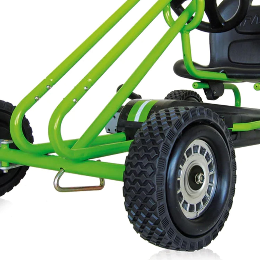 Hauck Kids Pedal Go Kart - Fun 4-Wheel Bike Cart for Ages 4-8 in Vibrant Green - Perfect Outdoor Adventure for Boys and Girls!