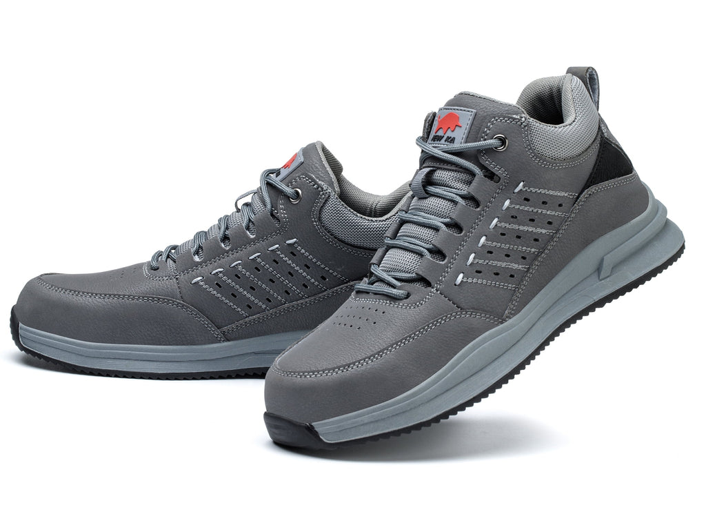 Composite Toe Safety Shoes for Men Women Lightweight Work Sneakers Leather Industrial Boots