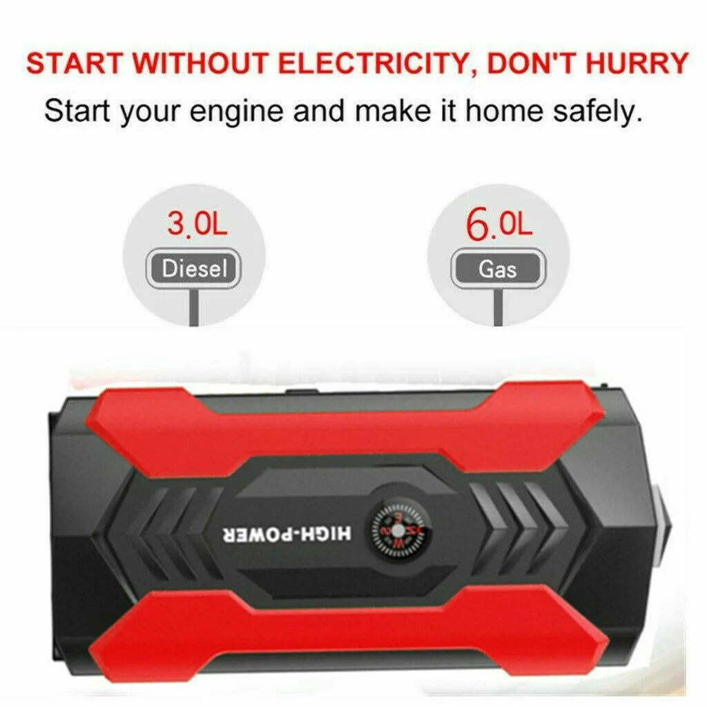 Lierhyt LED Flashlight 99800 Mah 12 V Car Jump Starter