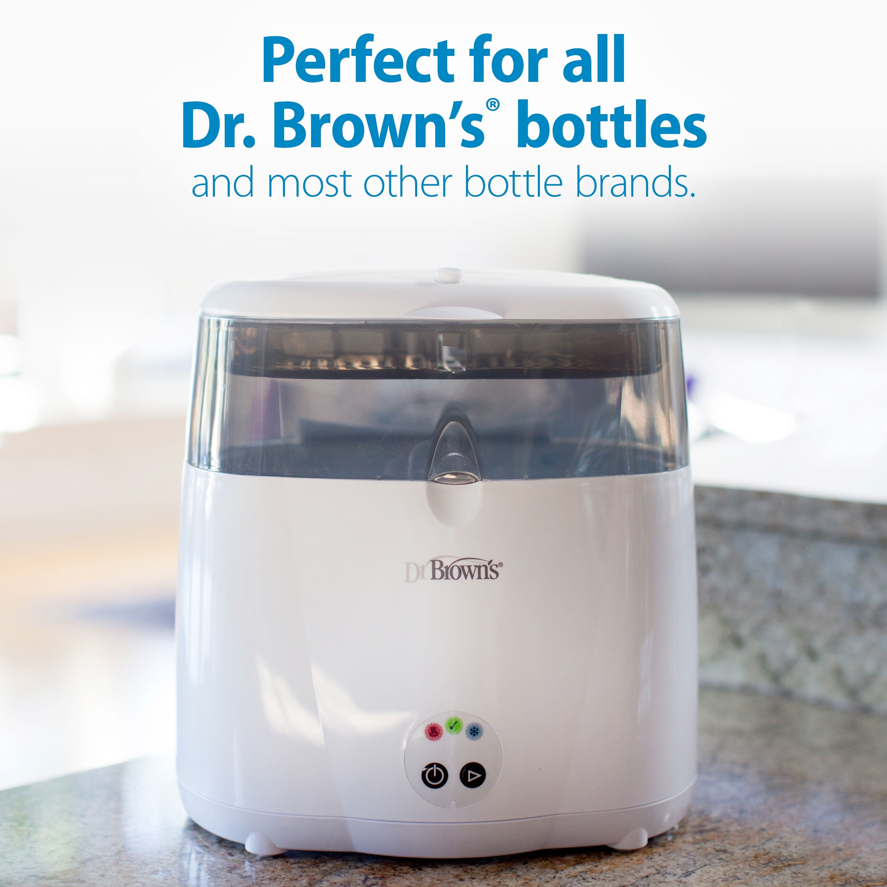 Dr. Brown'S Deluxe Electric Sterilizer for Baby Bottles, Nipples, & Other Baby Essentials, BPA Free
