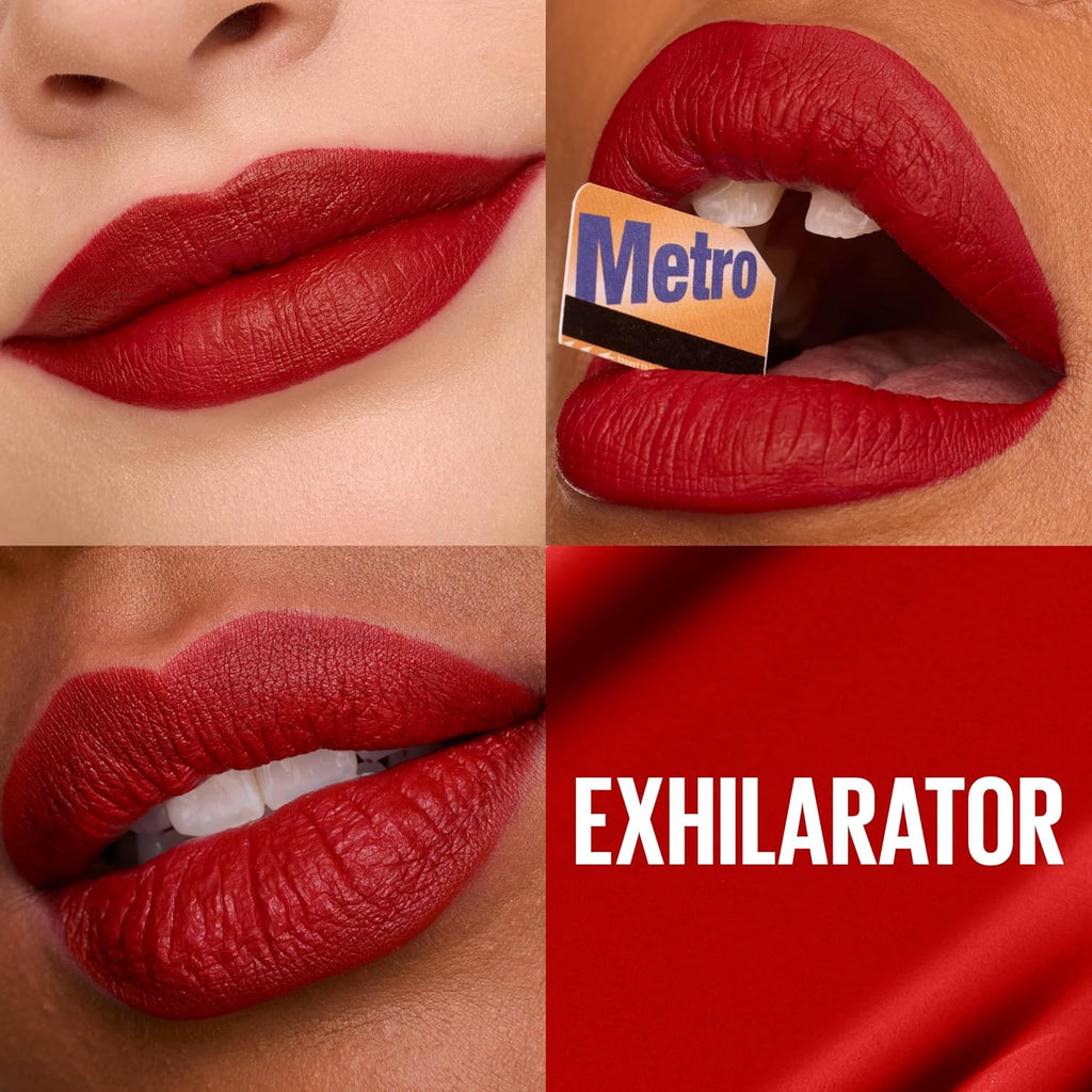 Maybelline Super Stay Matte Ink Liquid Lipstick - Long Lasting Ruby Red, Up to 16H Wear, High Impact Color