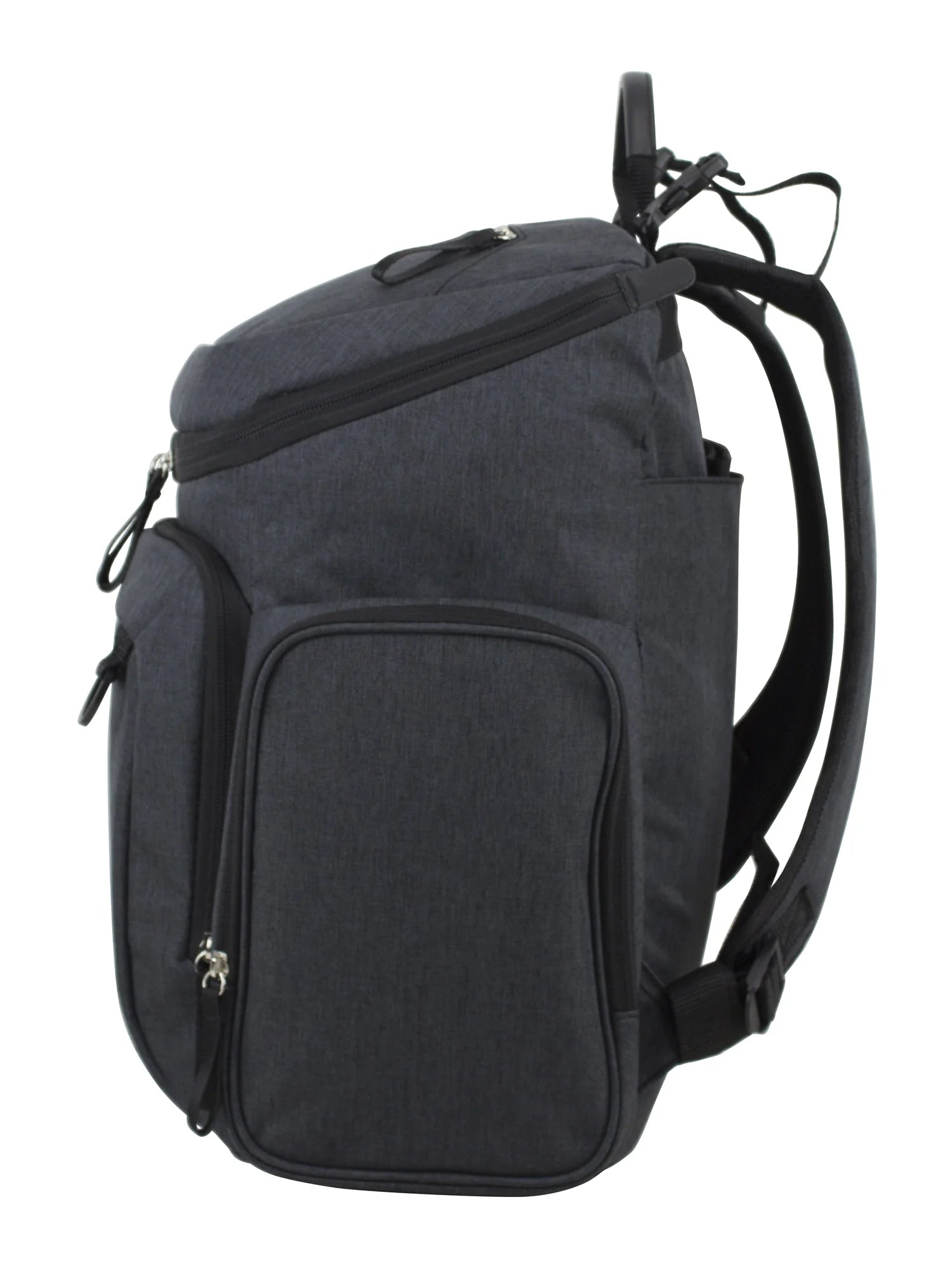 Eastsport Wooster St. Diaper Backpack, Large Capacity, Dark Grey with Changing Pad, Stroller Straps, and Insulated Pockets