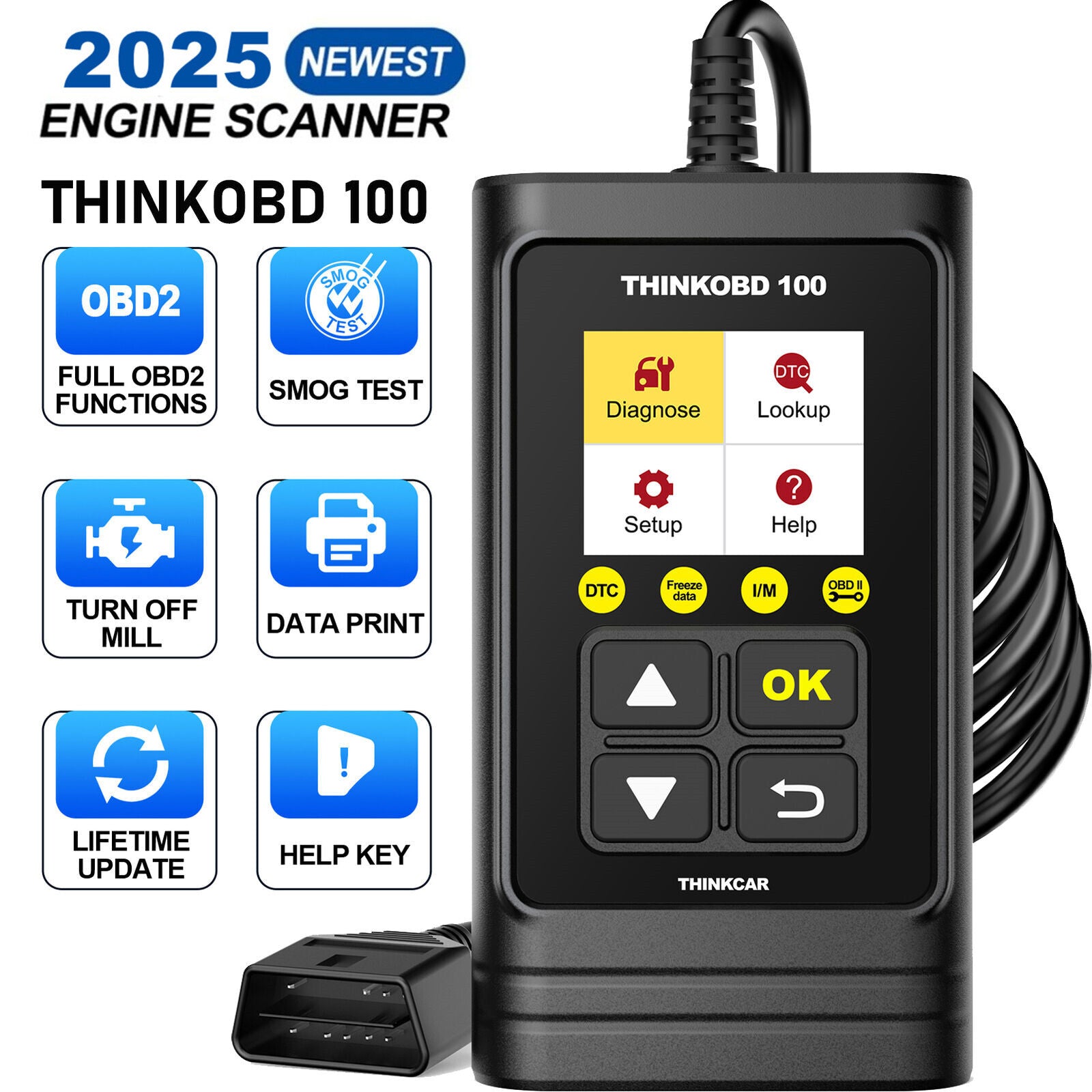 Automotive OBD2 Scanner OBD Code Reader Car Engine Fault Light Diagnostic Tool