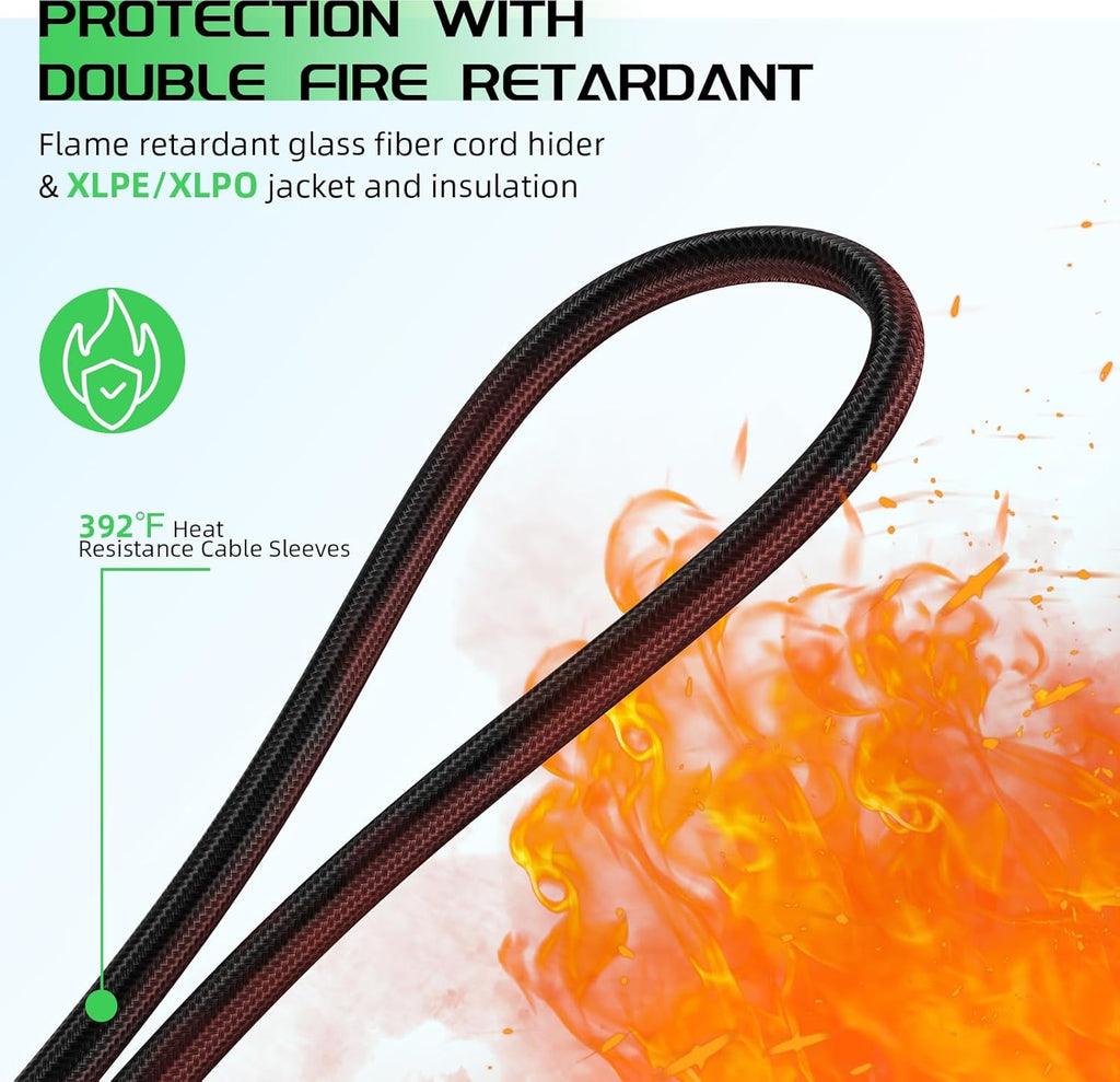 Bateria Solar Charge Cable to XT60 Adaptor and Solar Connectors - 12AWG 10FT for Solar Panels and RV Station