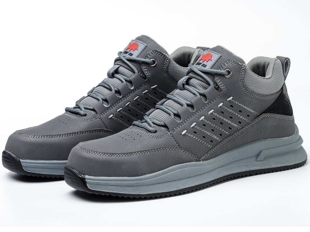 Composite Toe Safety Shoes for Men Women Lightweight Work Sneakers Leather Industrial Boots