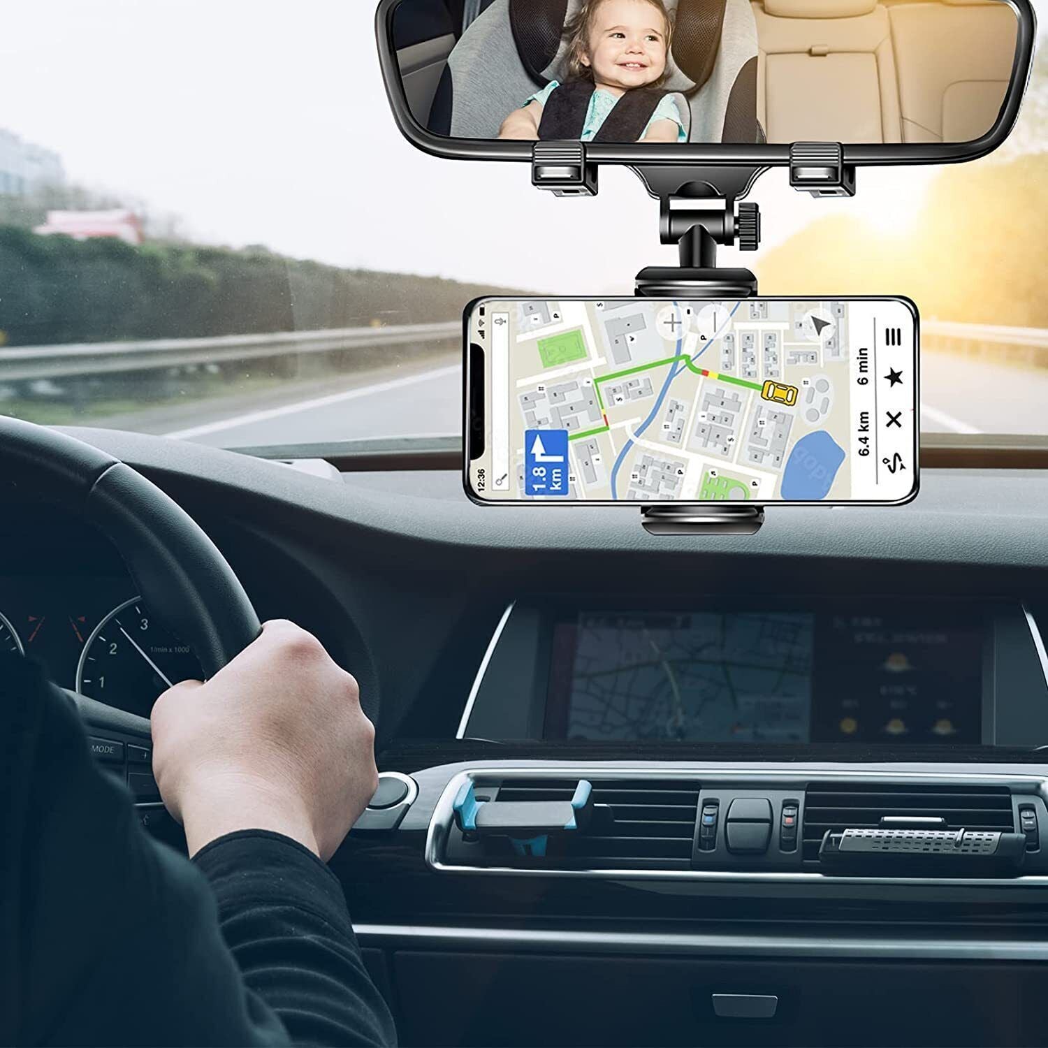 Universal 360° Rotatable Car Phone Mount Holder for Mobile Devices