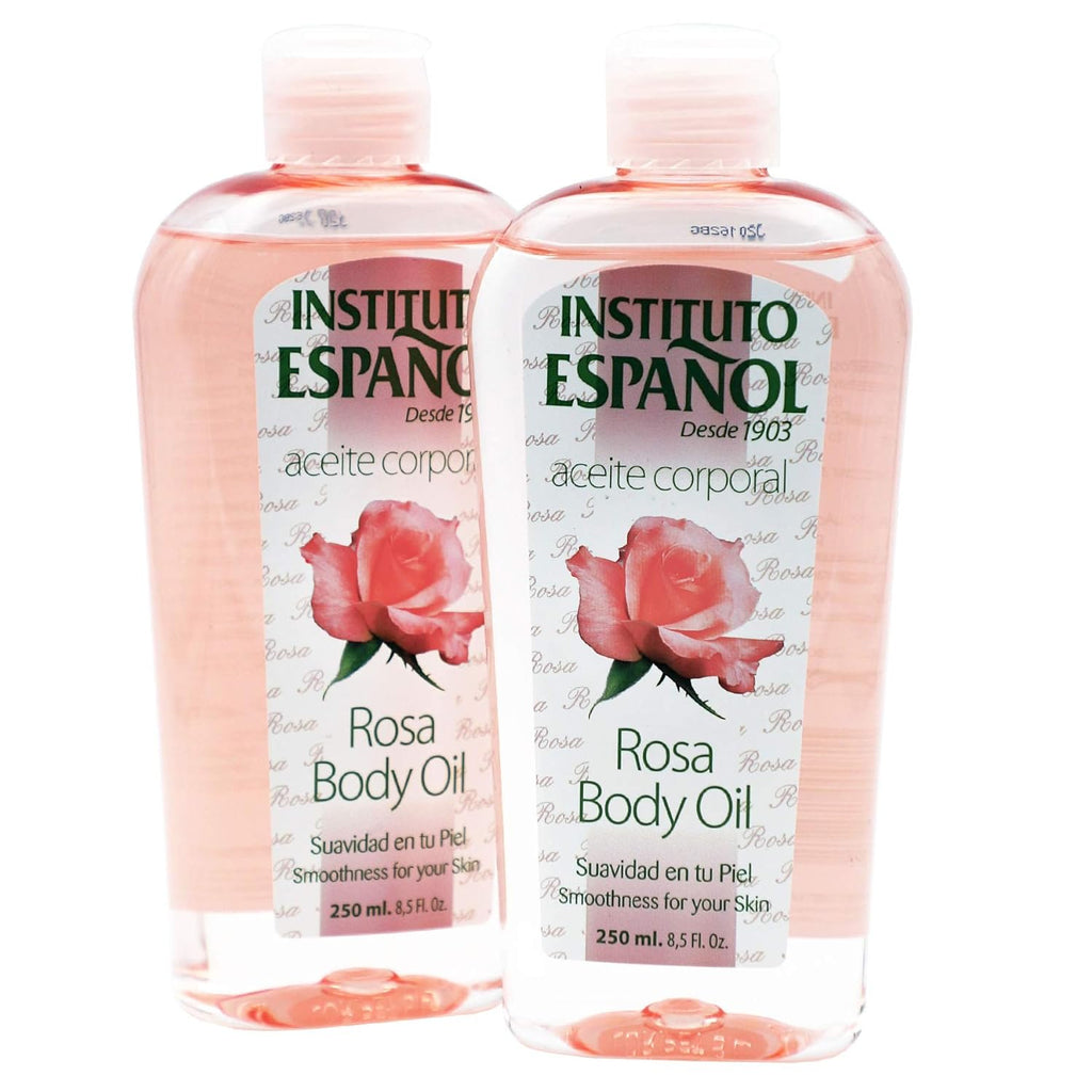 Instituto Español Rosa Body Oil - 2-Pack for Silky Smooth Skin, 8.5 FL Oz Each