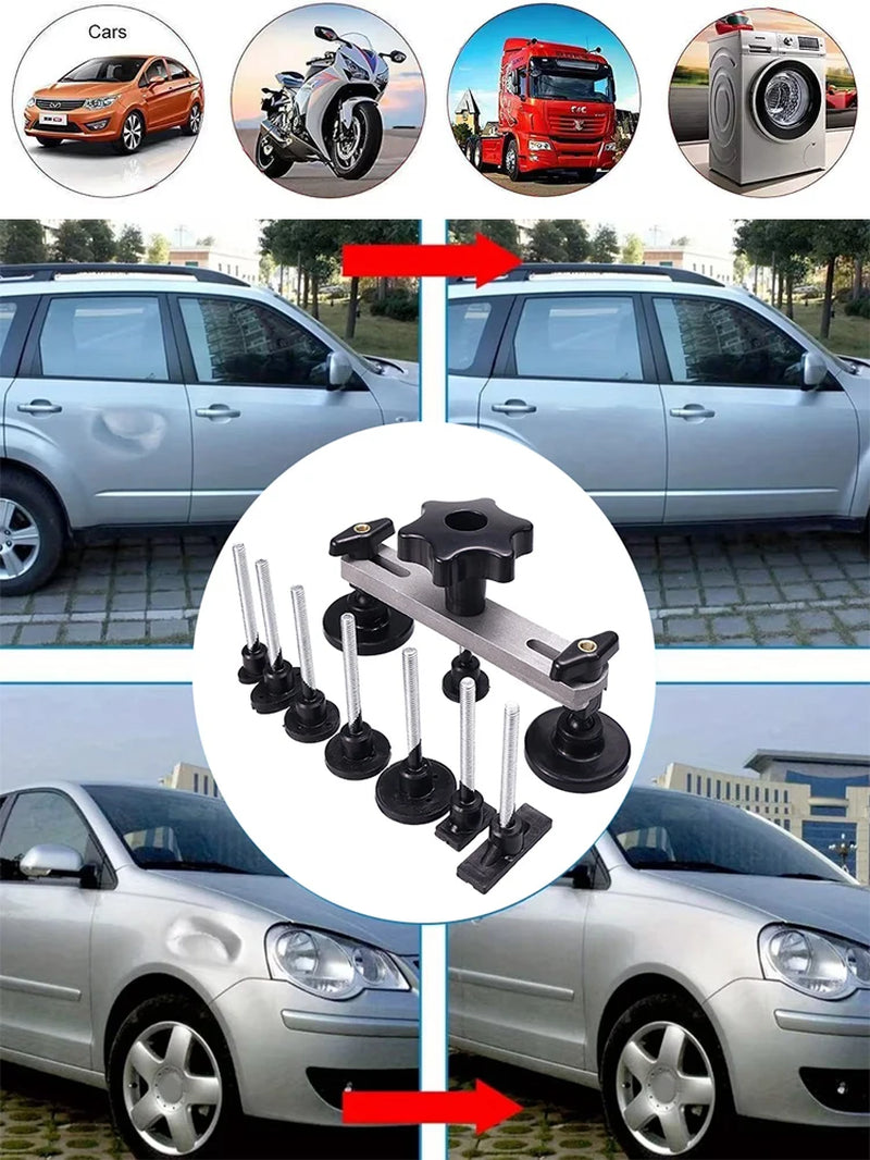 Auto Accessories Sheet Metal Dent Repair Tools Car Body Paintless Mix Size Suction Cup Puller Set Mechanical Workshop Hail Pit