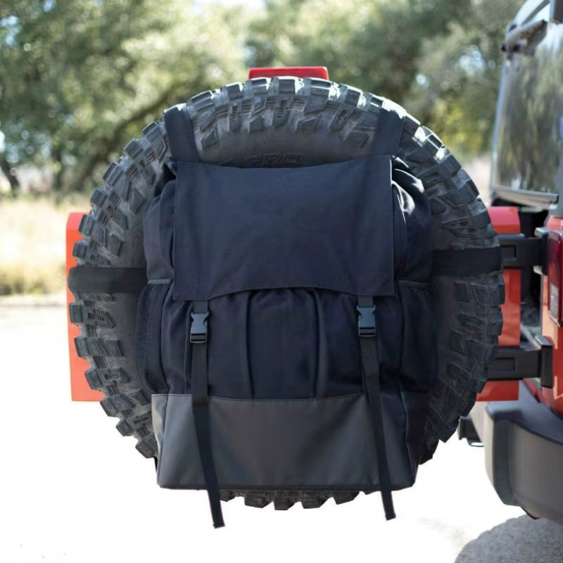 Spare Tire Storage Bag for Trucks & SUVs - Off-Road Garbage & Tool Organizer