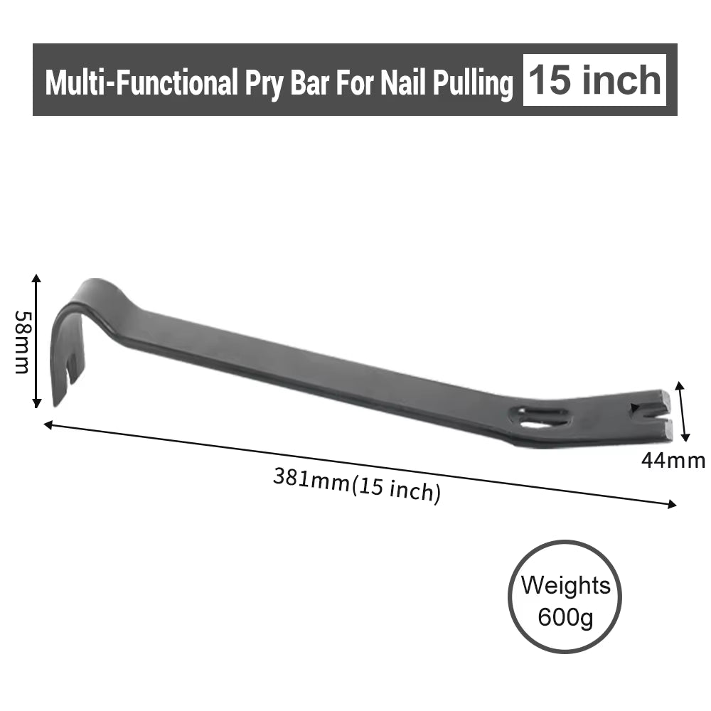 3-In-1 Nail Puller Set: Versatile Pry Bars for Nail Removal, Furniture, Automotive, and Mechanical Disassembly Tasks